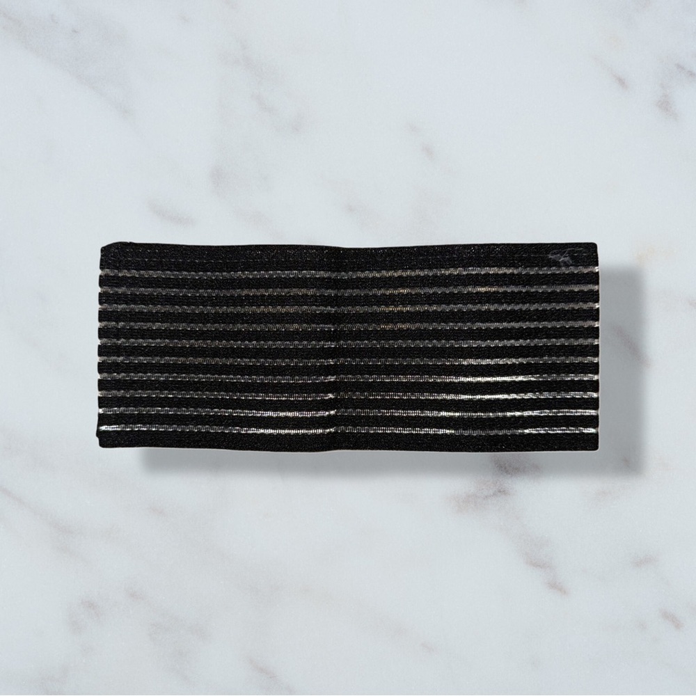 Girls Black and Silver Metallic Dance Headband